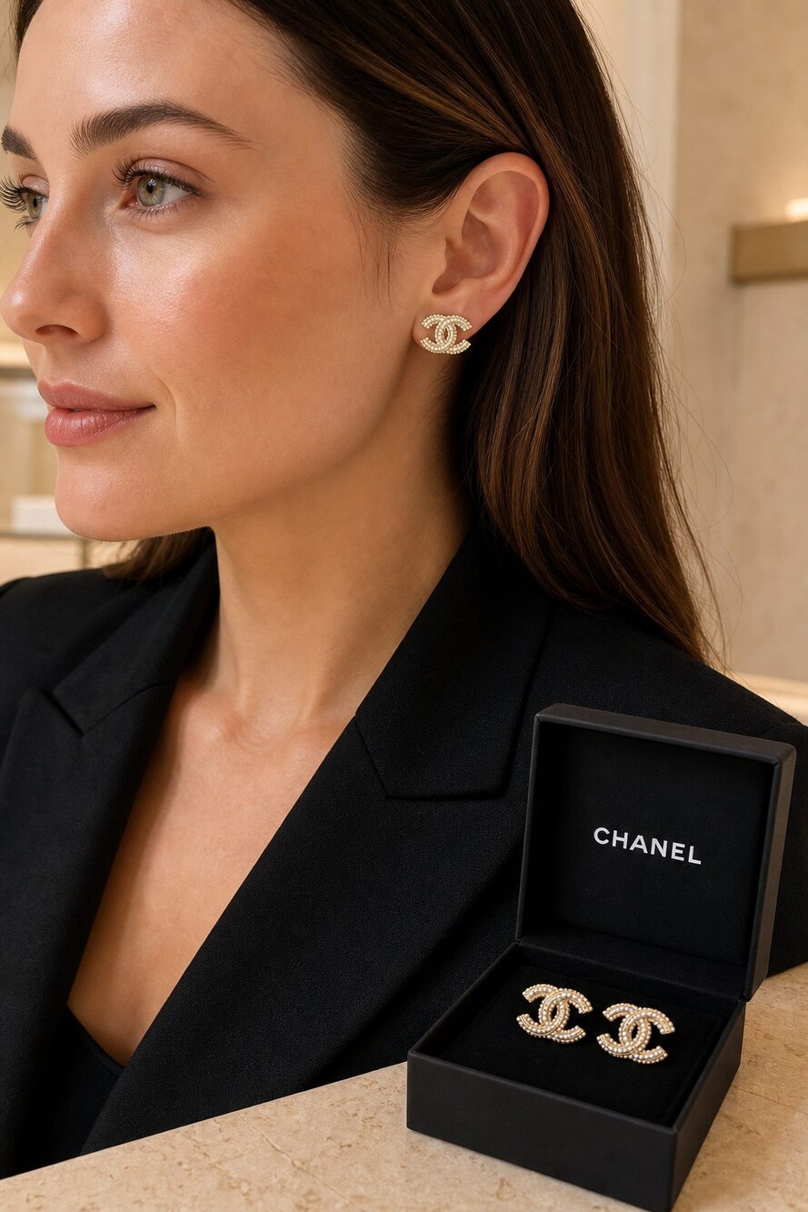 CHANEL Classic Parisian Earrings Style 30 | New with Box - Picture 8 of 9